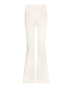 Flair LONG bonded trousers dames broek ecru