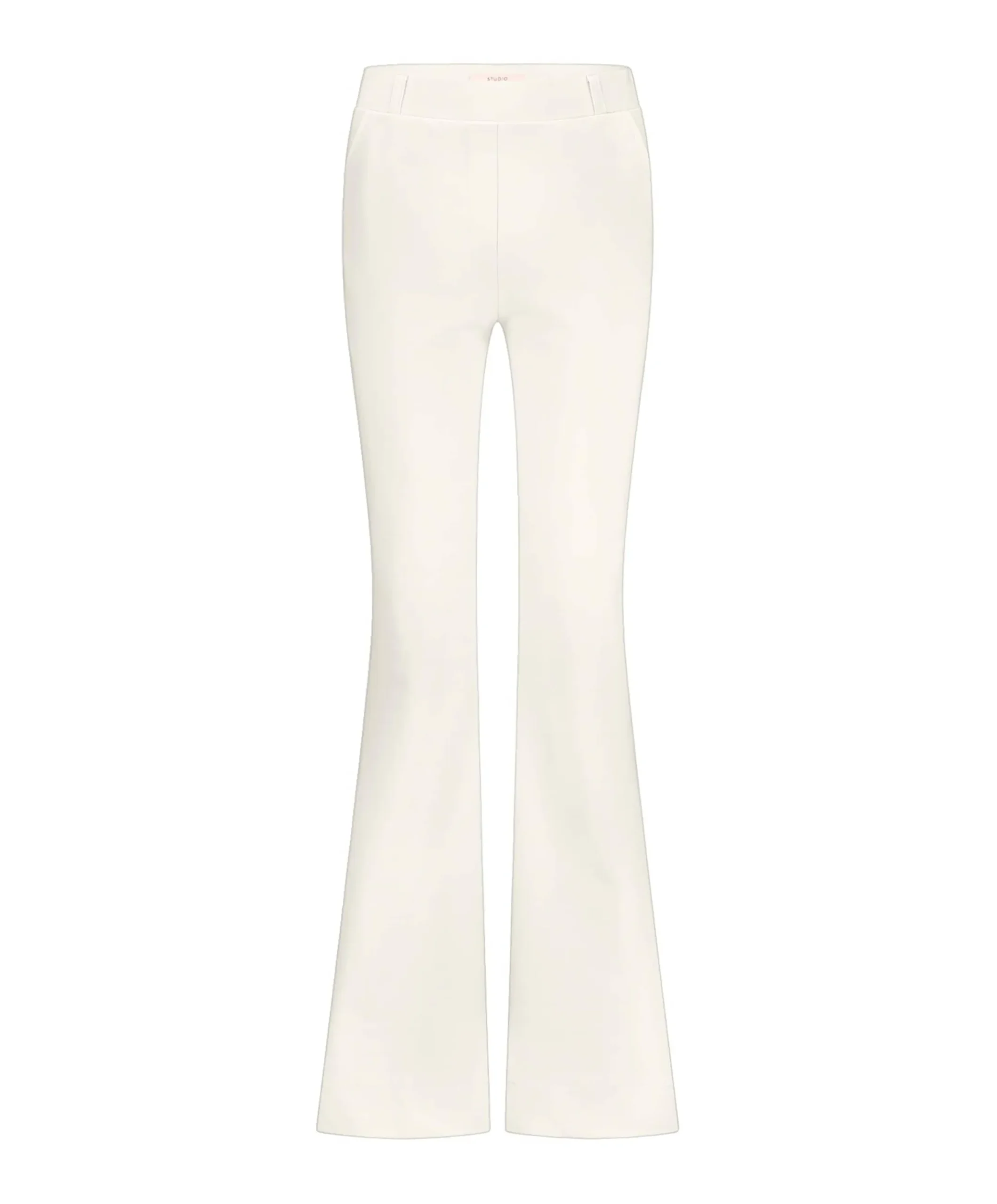 Flair LONG bonded trousers dames broek ecru