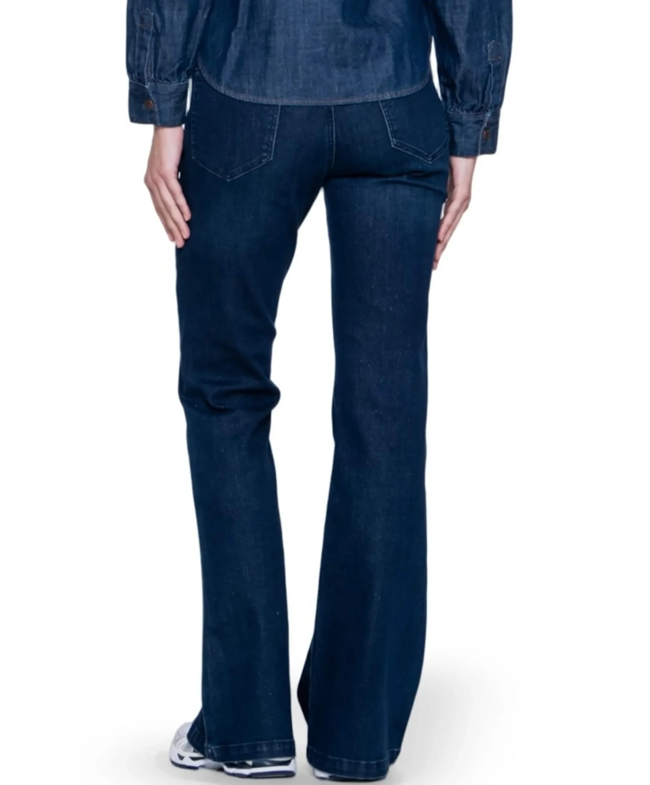 Flair lurex dames jeans blauw