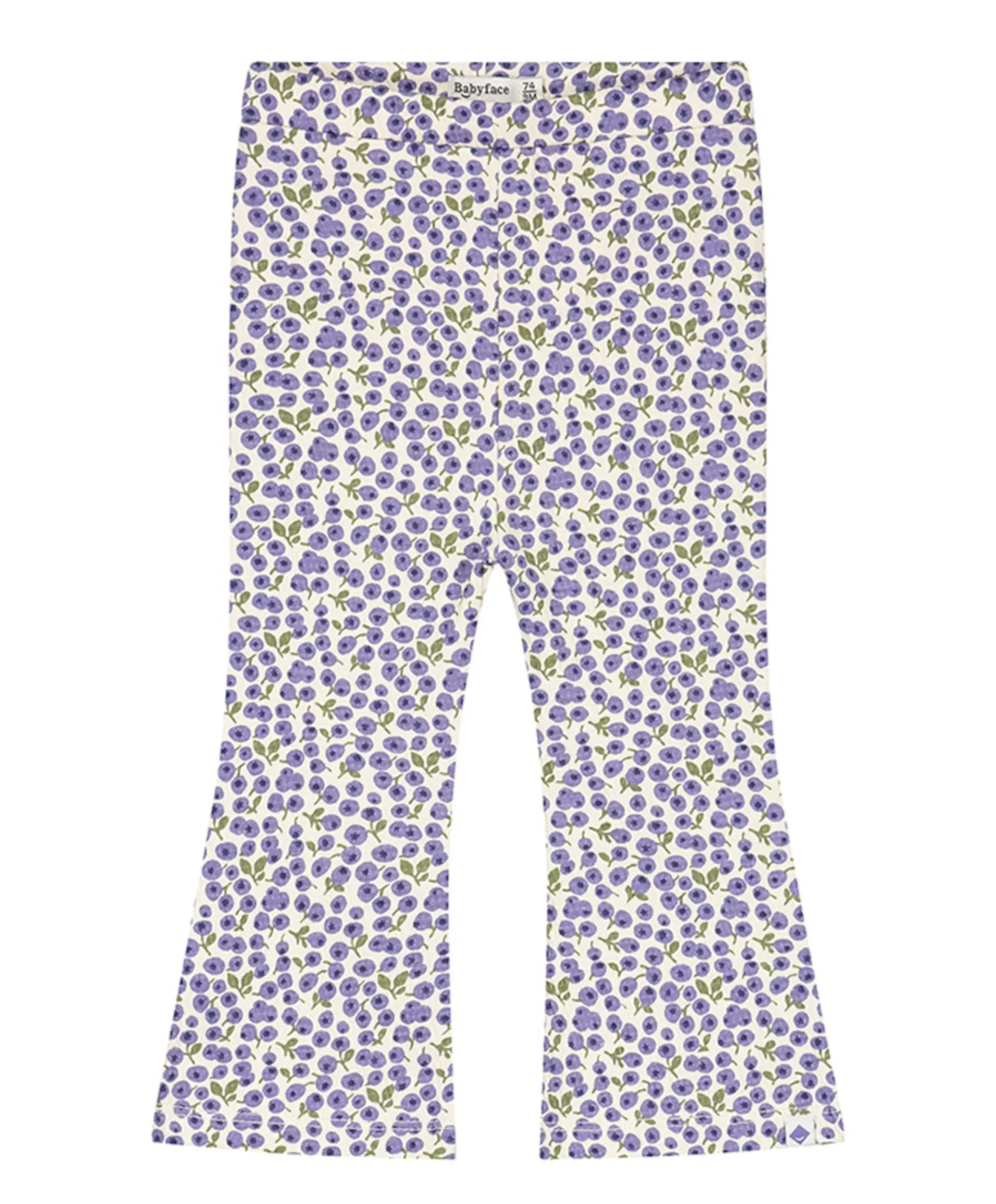 Flared meisjes broek ecru