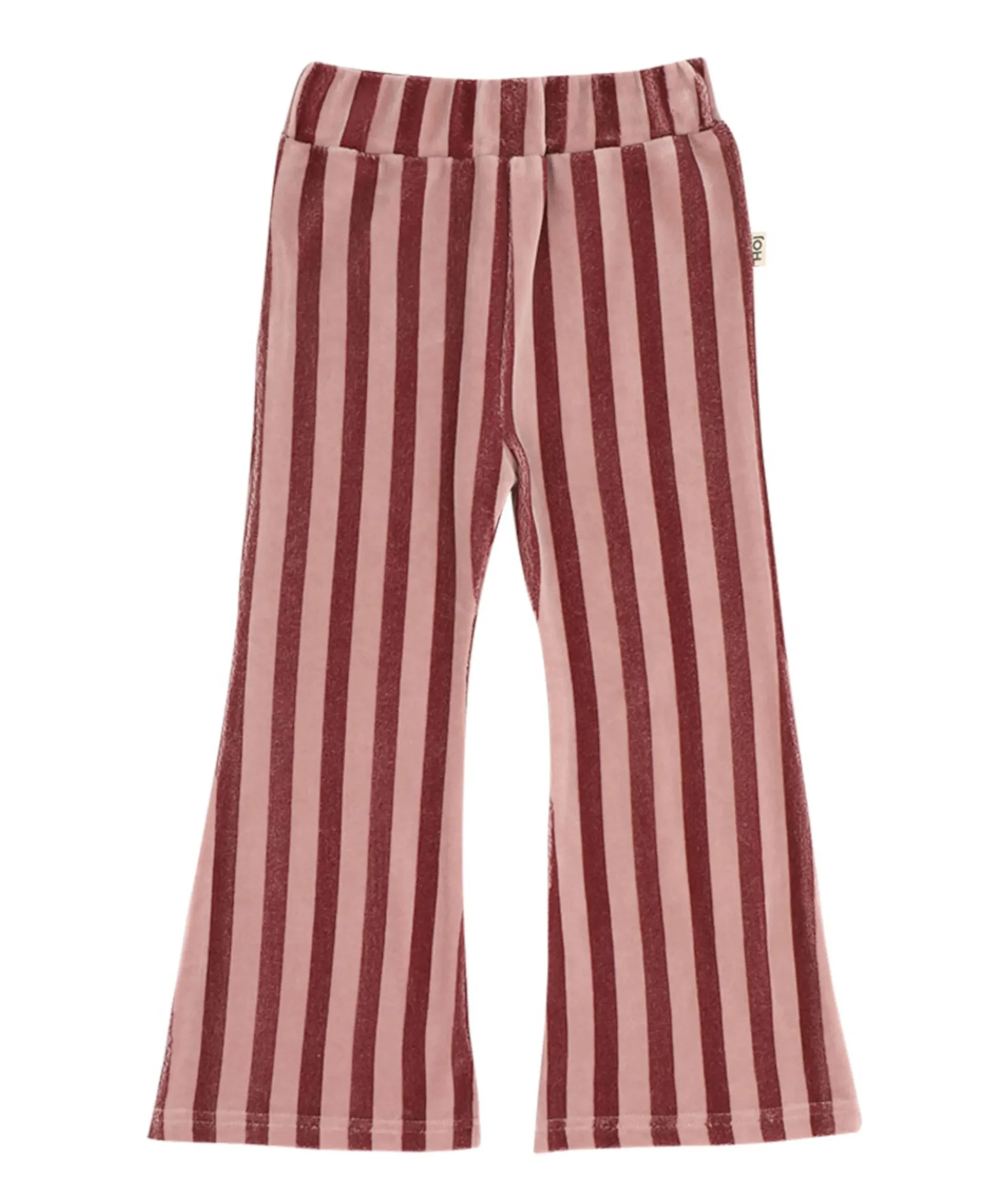 Flared meisjes broek roze