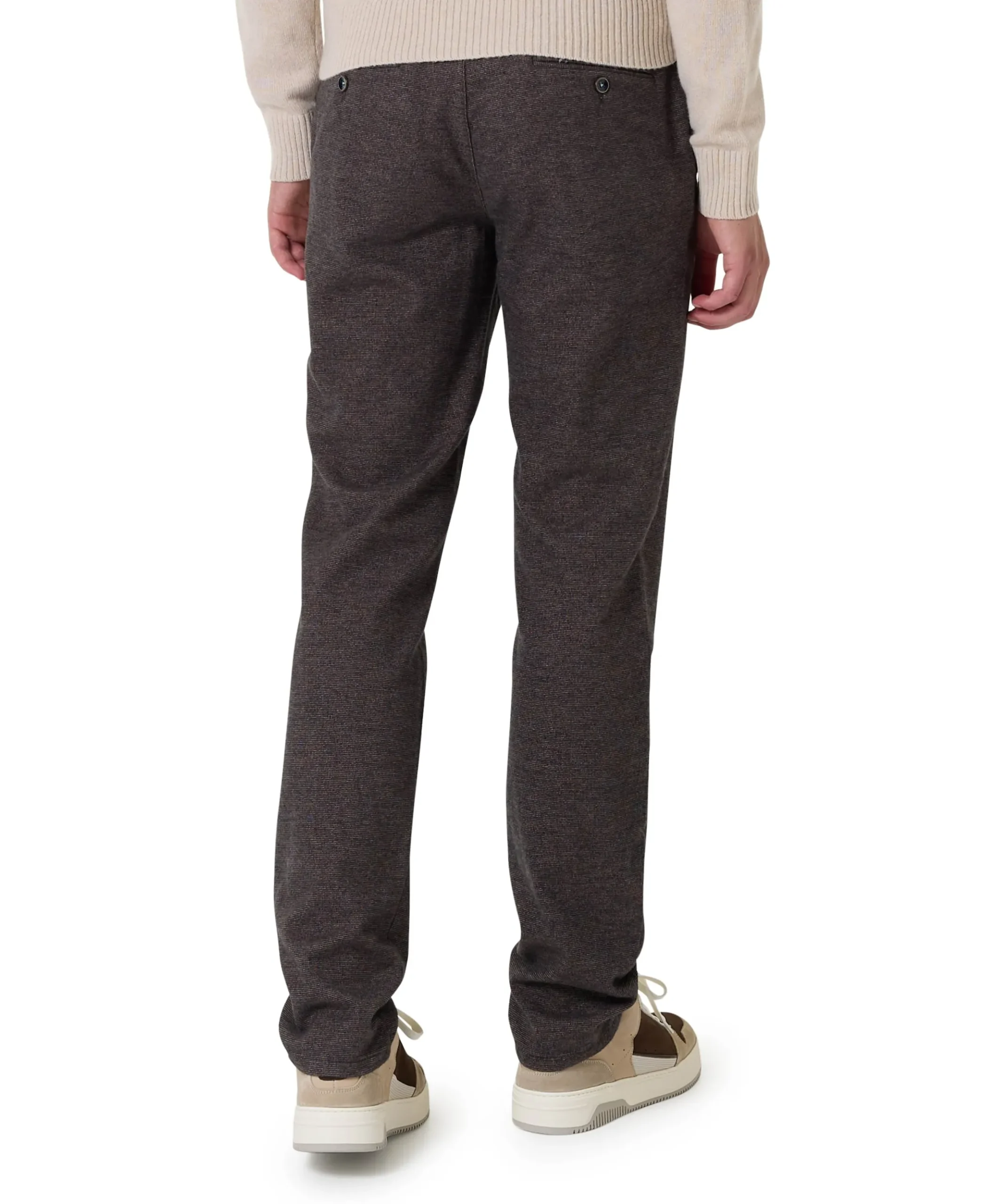 Flatfront Modern Fit heren broek bruin