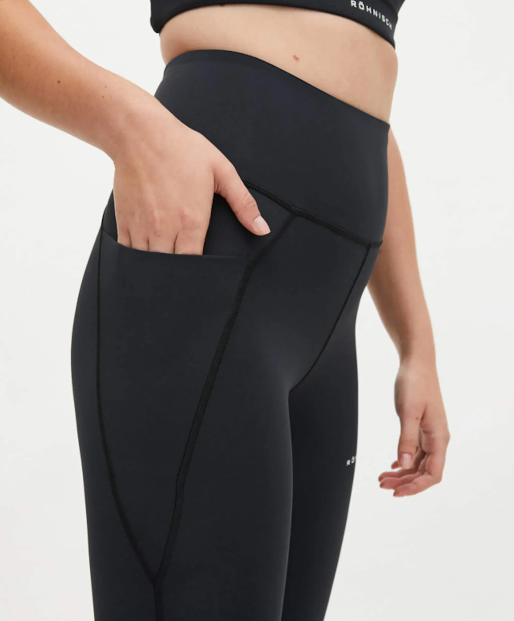 Flattering High Waist 7/8 tights dames tights zwart