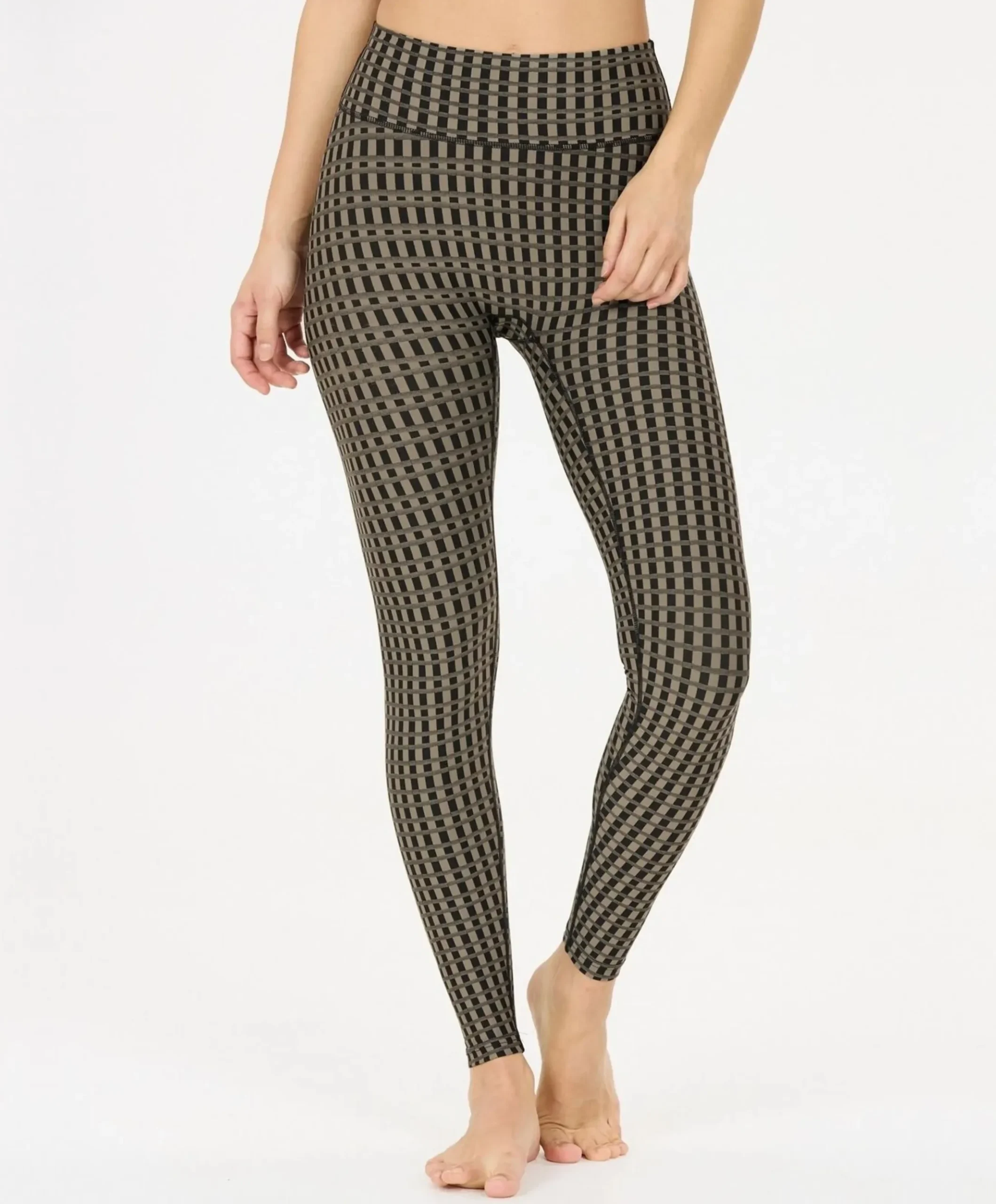 Fleurie W Printed dames tights bruin