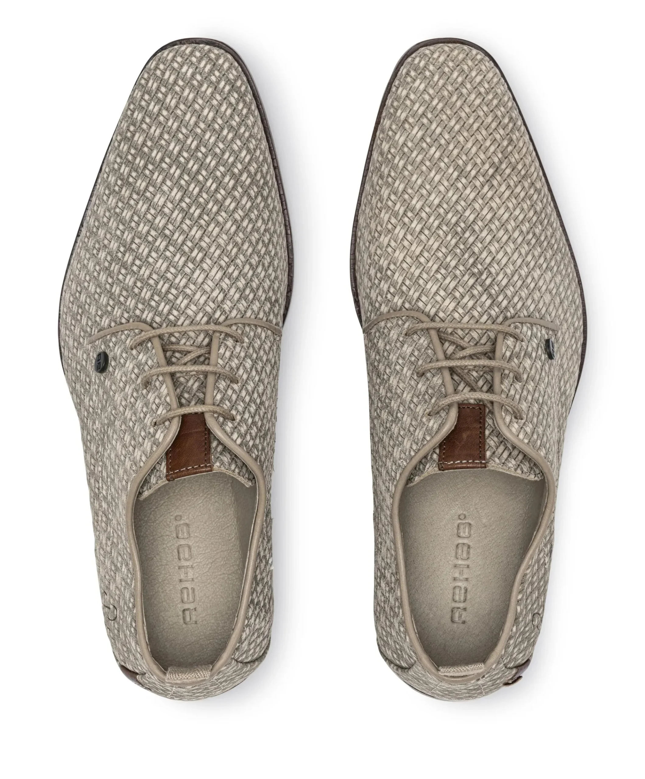Greg braid heren veterschoenen beige