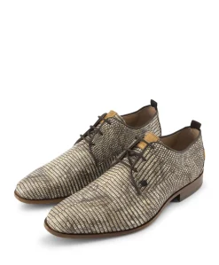 Greg Marble heren veterschoenen beige