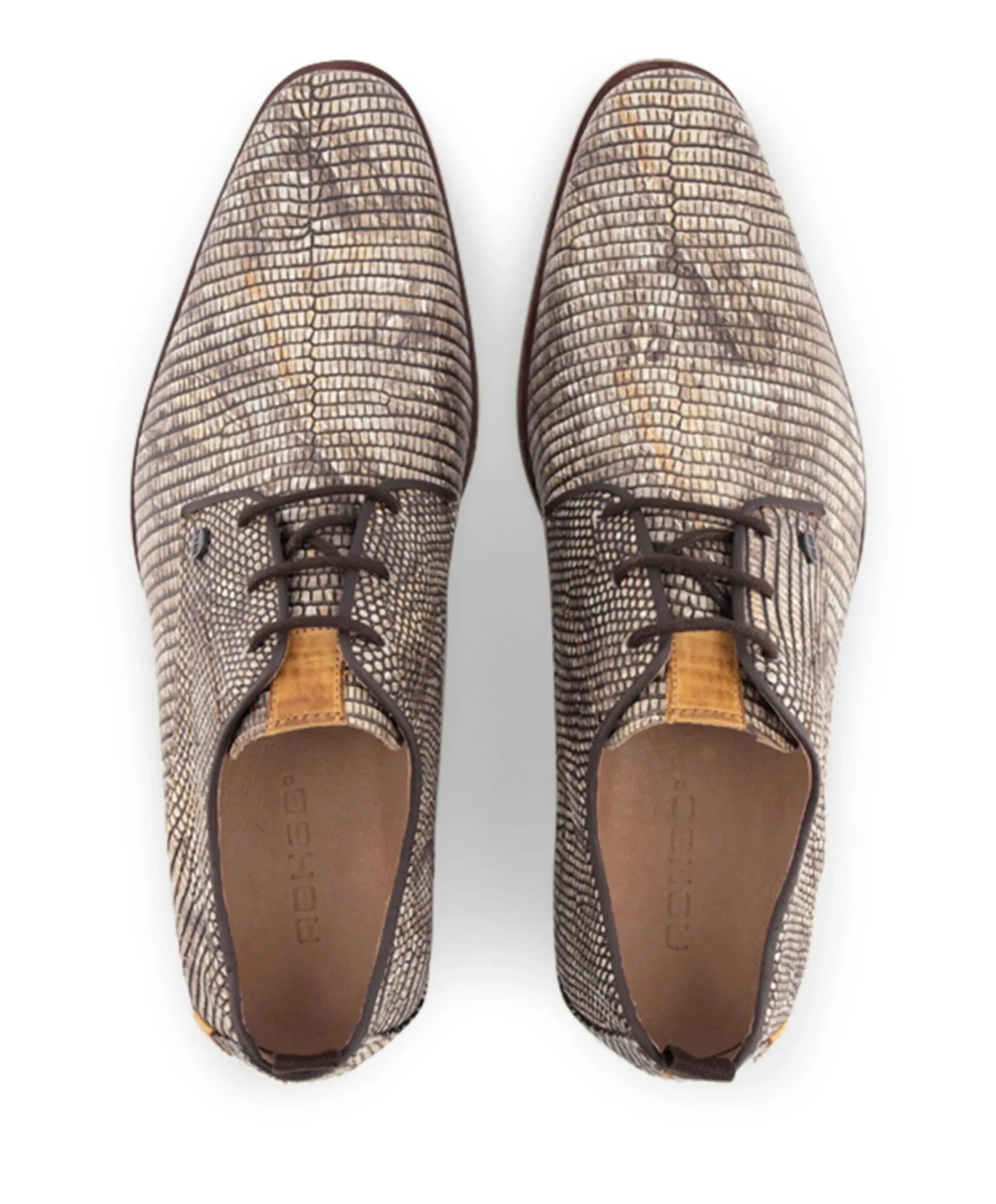 Greg Marble heren veterschoenen beige