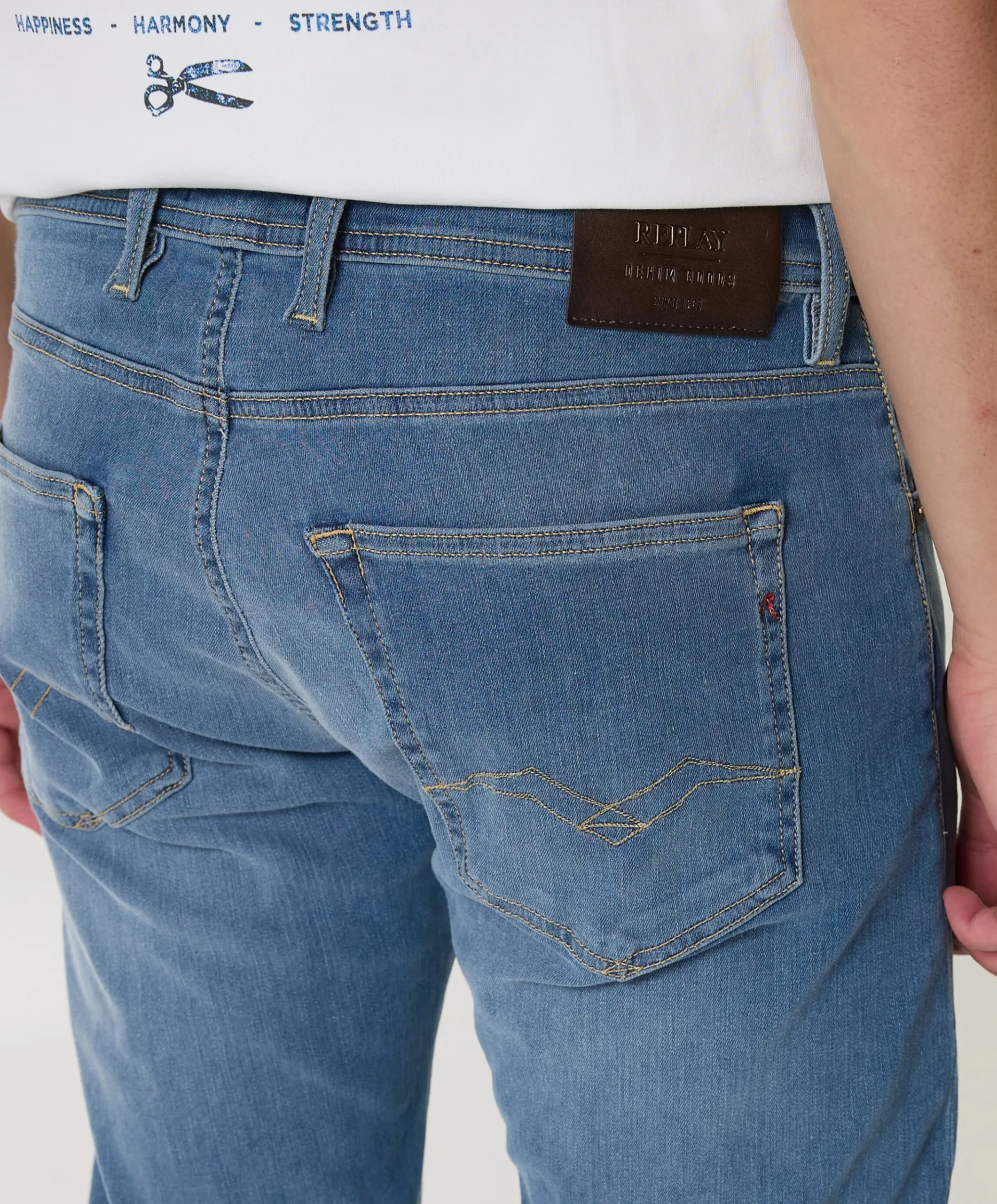 Grover pant heren jeans blauw