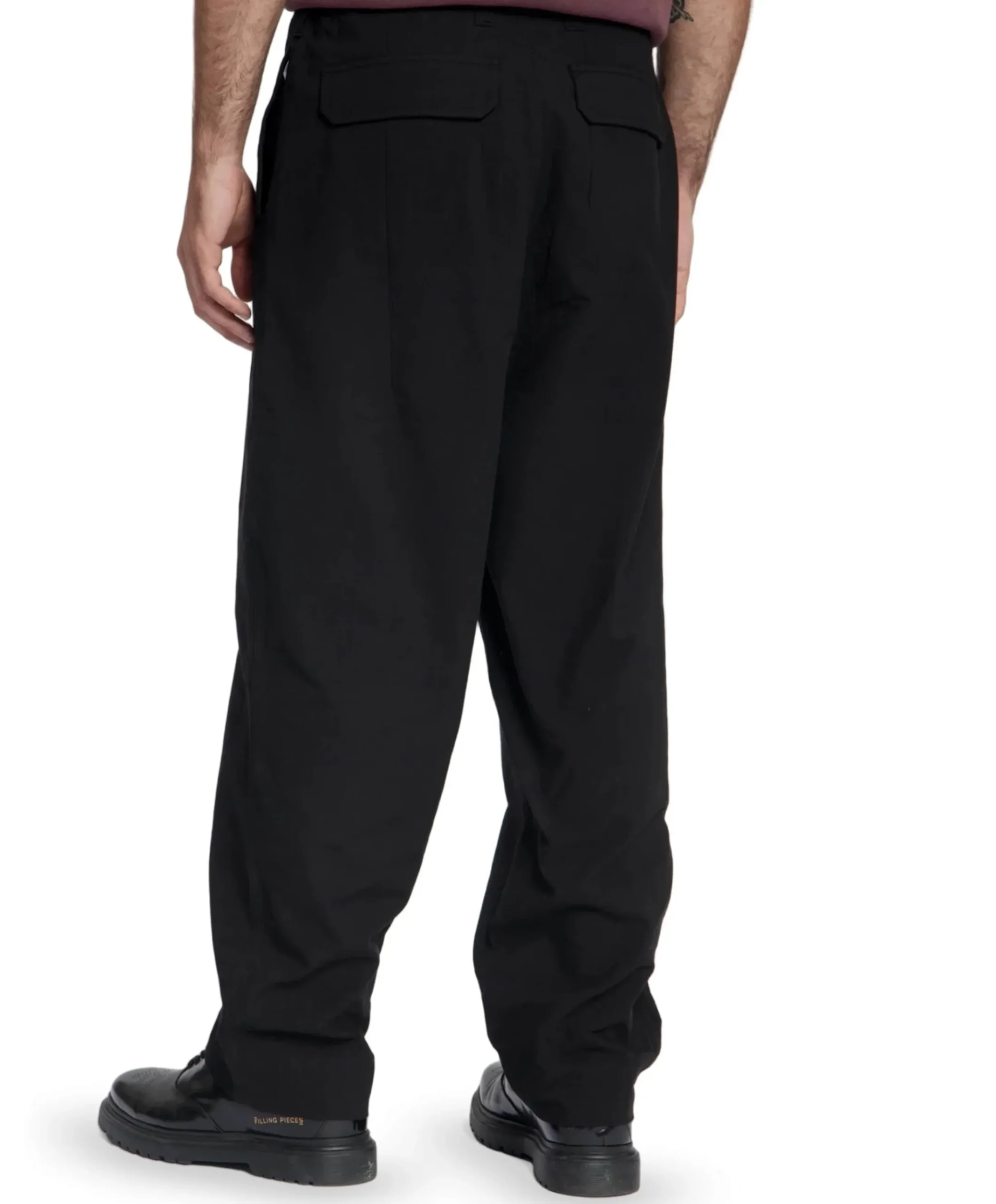 HARBOR RIPSTOP CRINKLE COTTON CHINO heren broek zwart