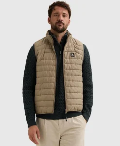 Heren bodywarmer beige