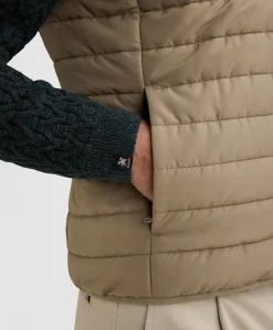Heren bodywarmer beige