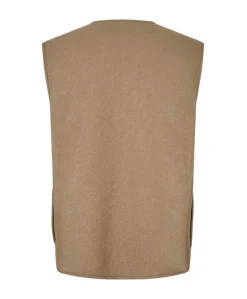 Heren bodywarmer beige