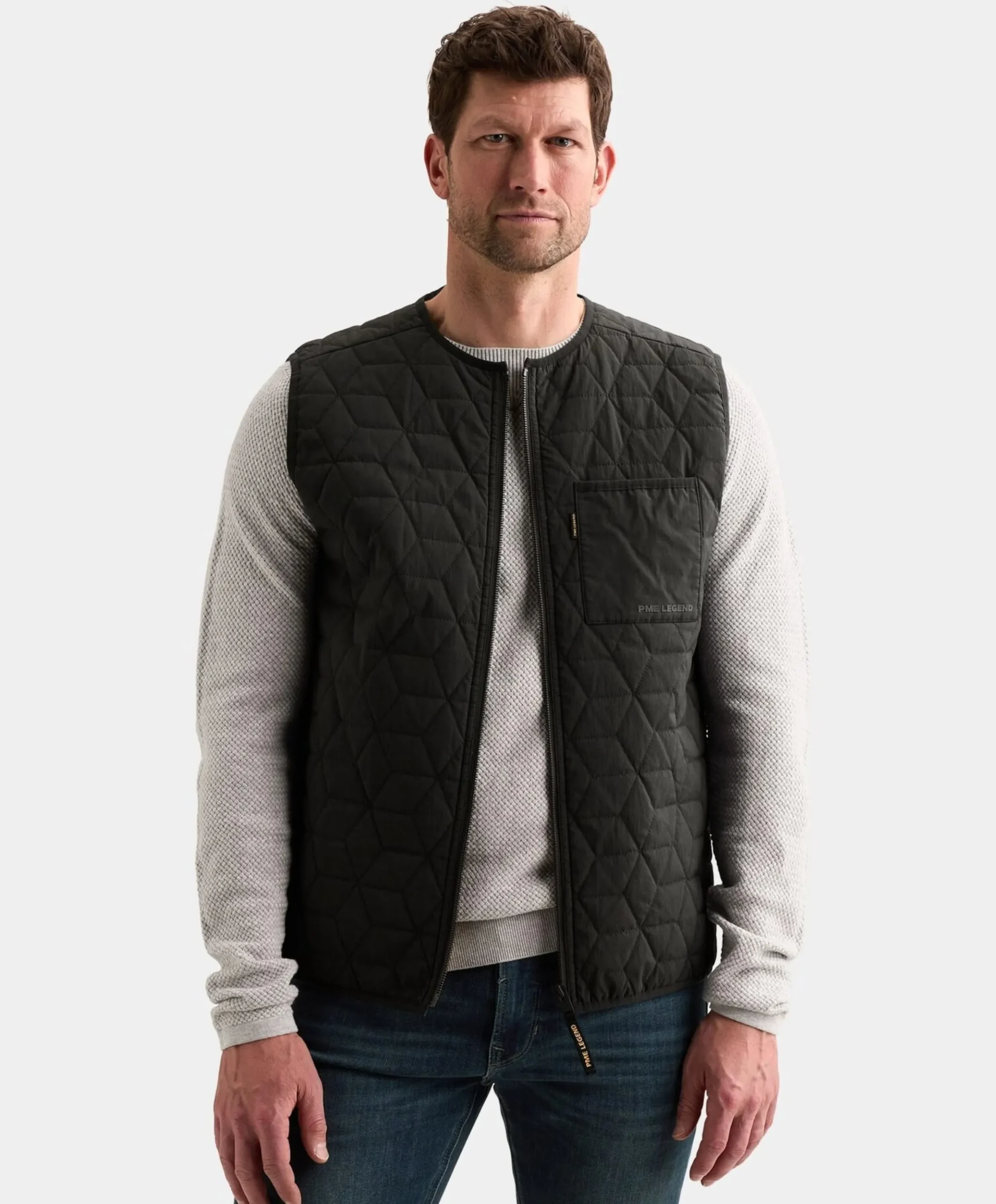 Heren bodywarmer blauw