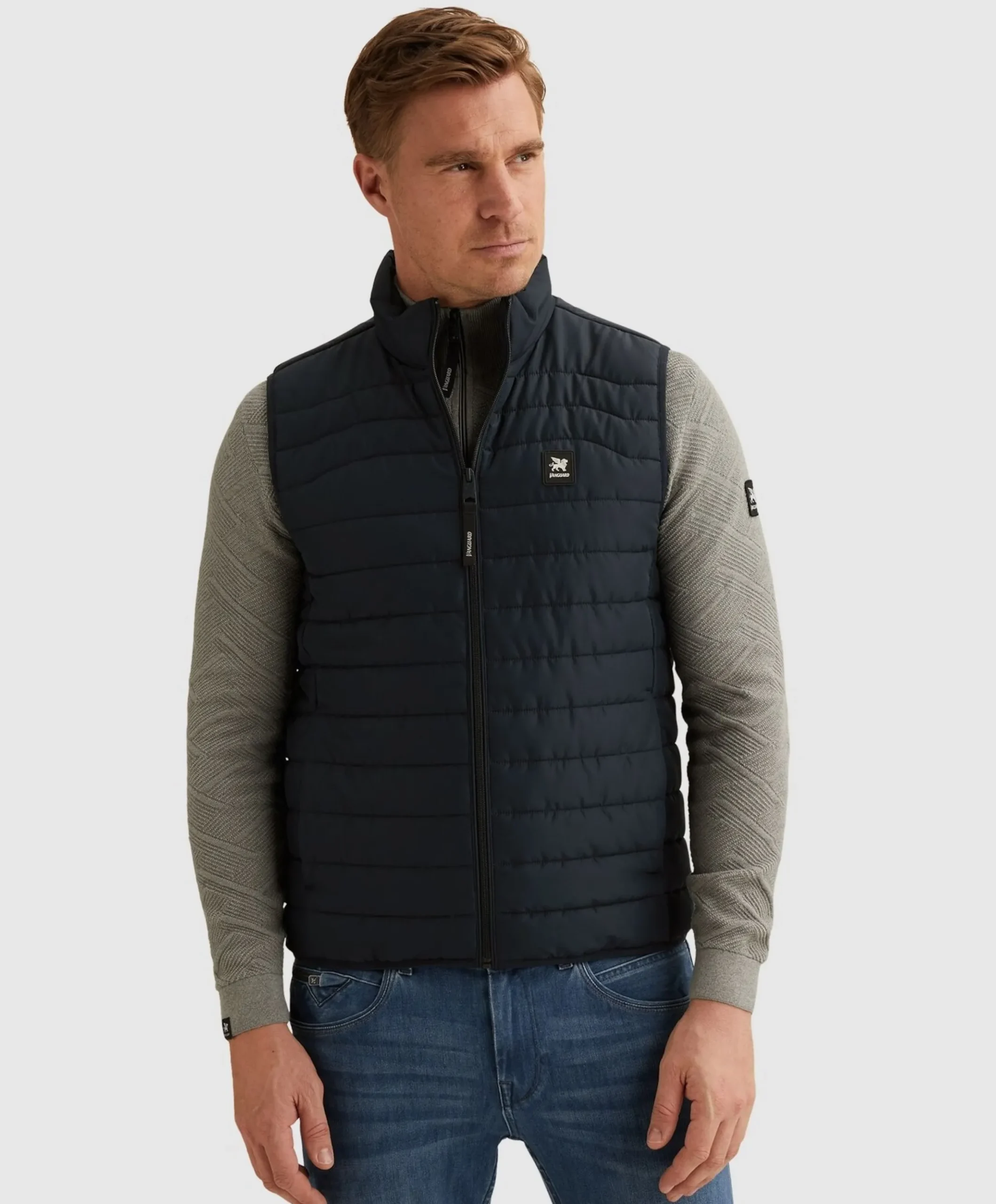 Heren bodywarmer blauw