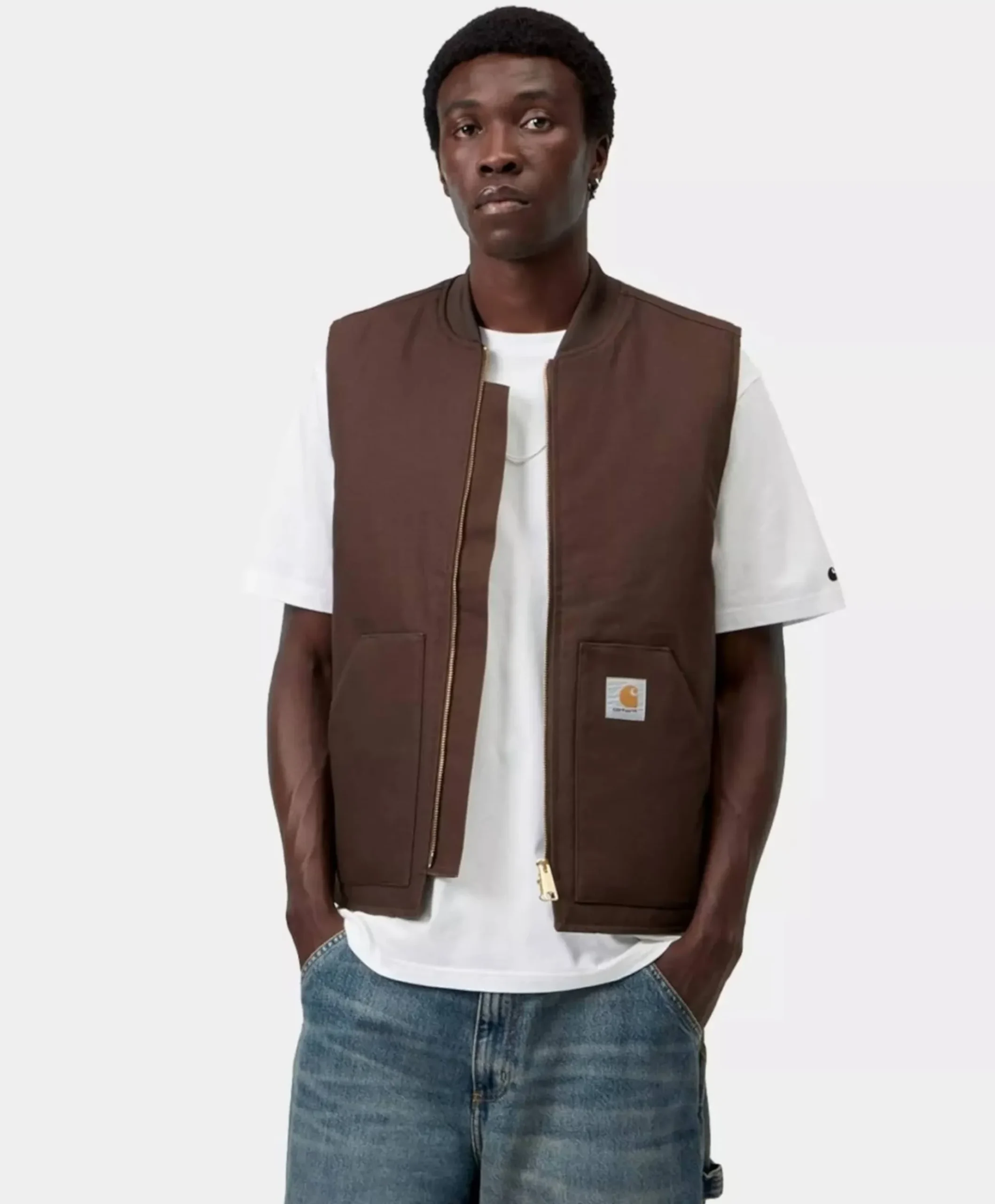 Heren bodywarmer bruin
