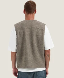 Heren bodywarmer bruin