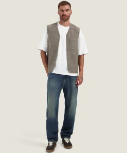 Heren bodywarmer bruin