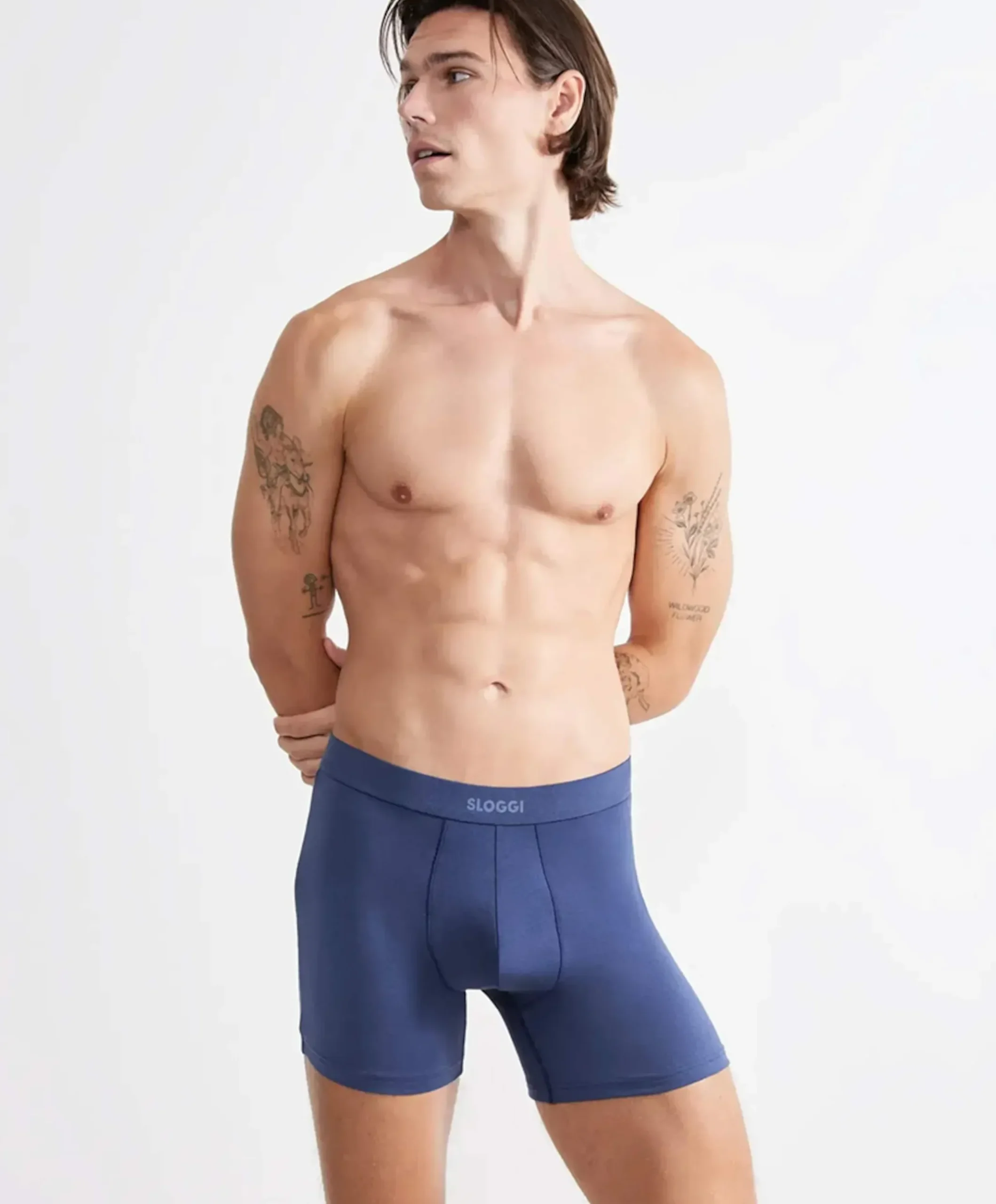 Heren boxershort blauw