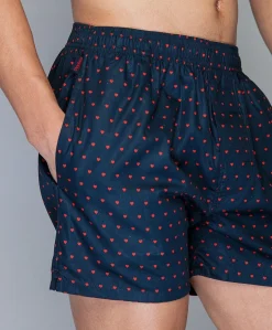 Heren boxershort blauw
