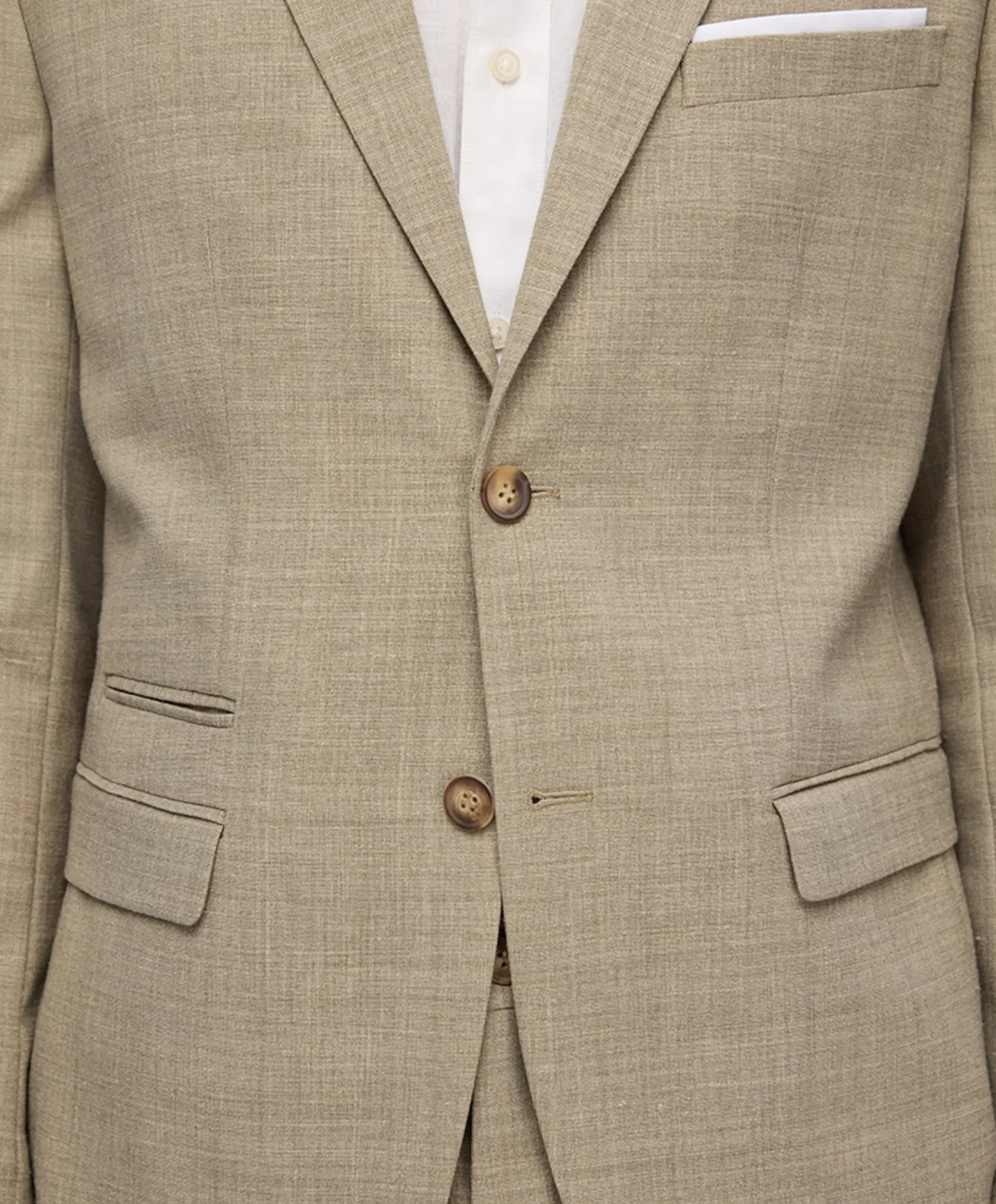 Heren colbert beige