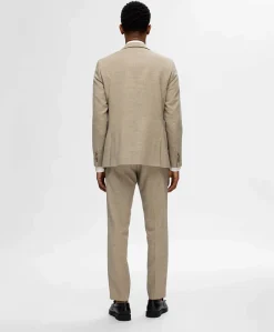Heren colbert beige