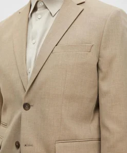 Heren colbert beige