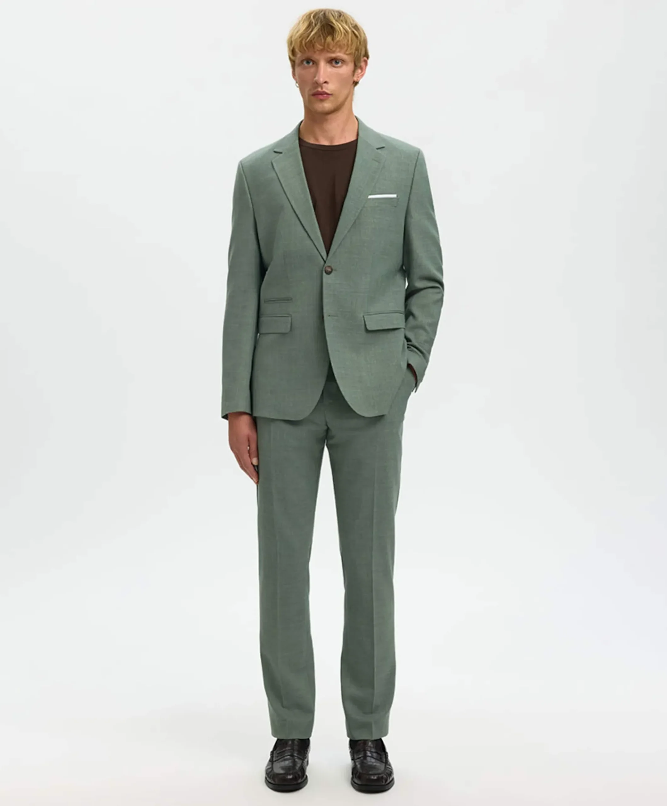Heren colbert groen