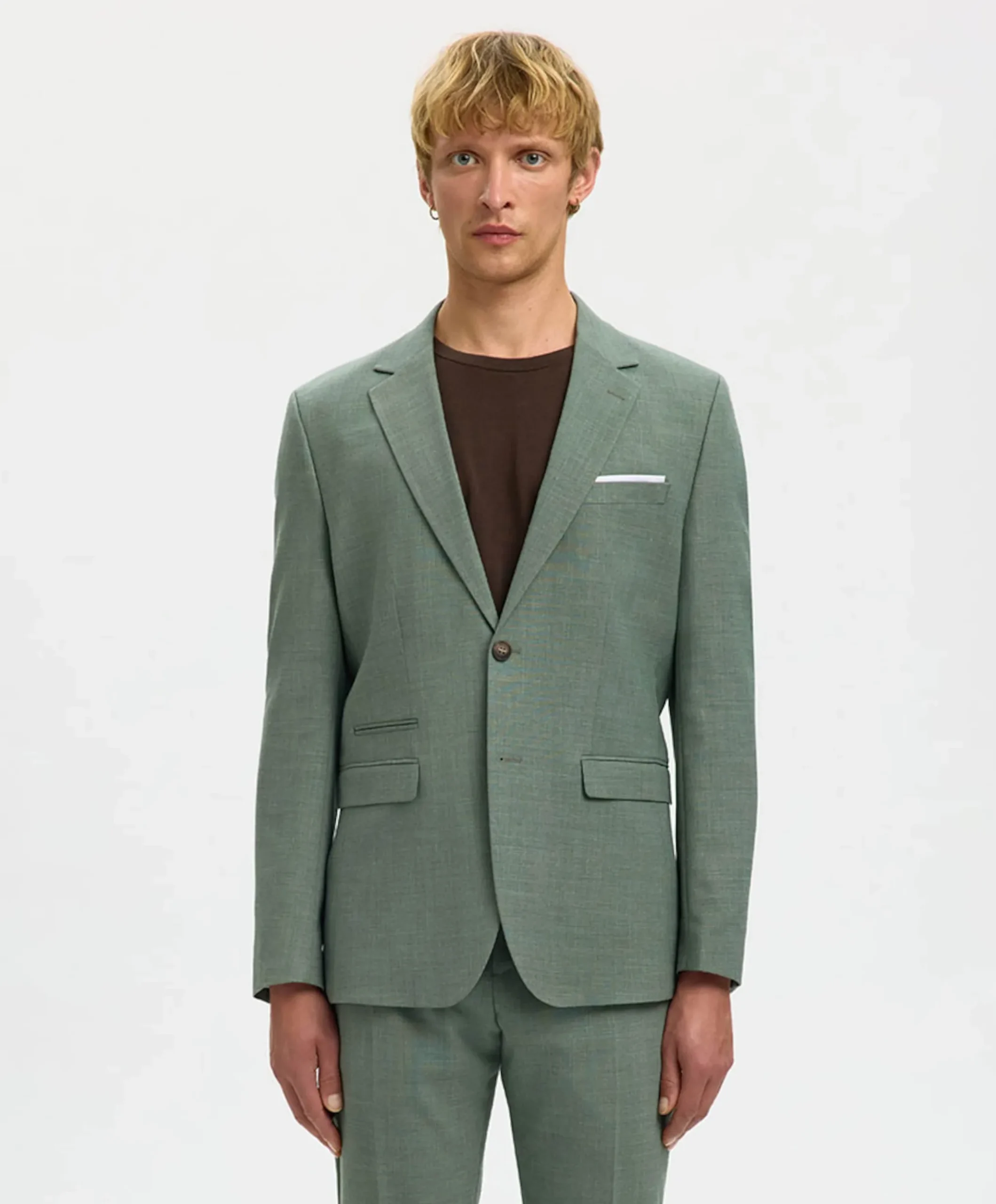 Heren colbert groen