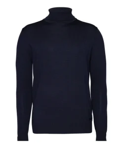 Heren coltrui blauw