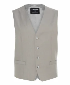 Heren gilet beige