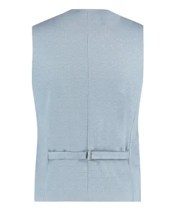 Heren gilet blauw
