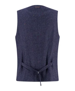 Heren gilet blauw