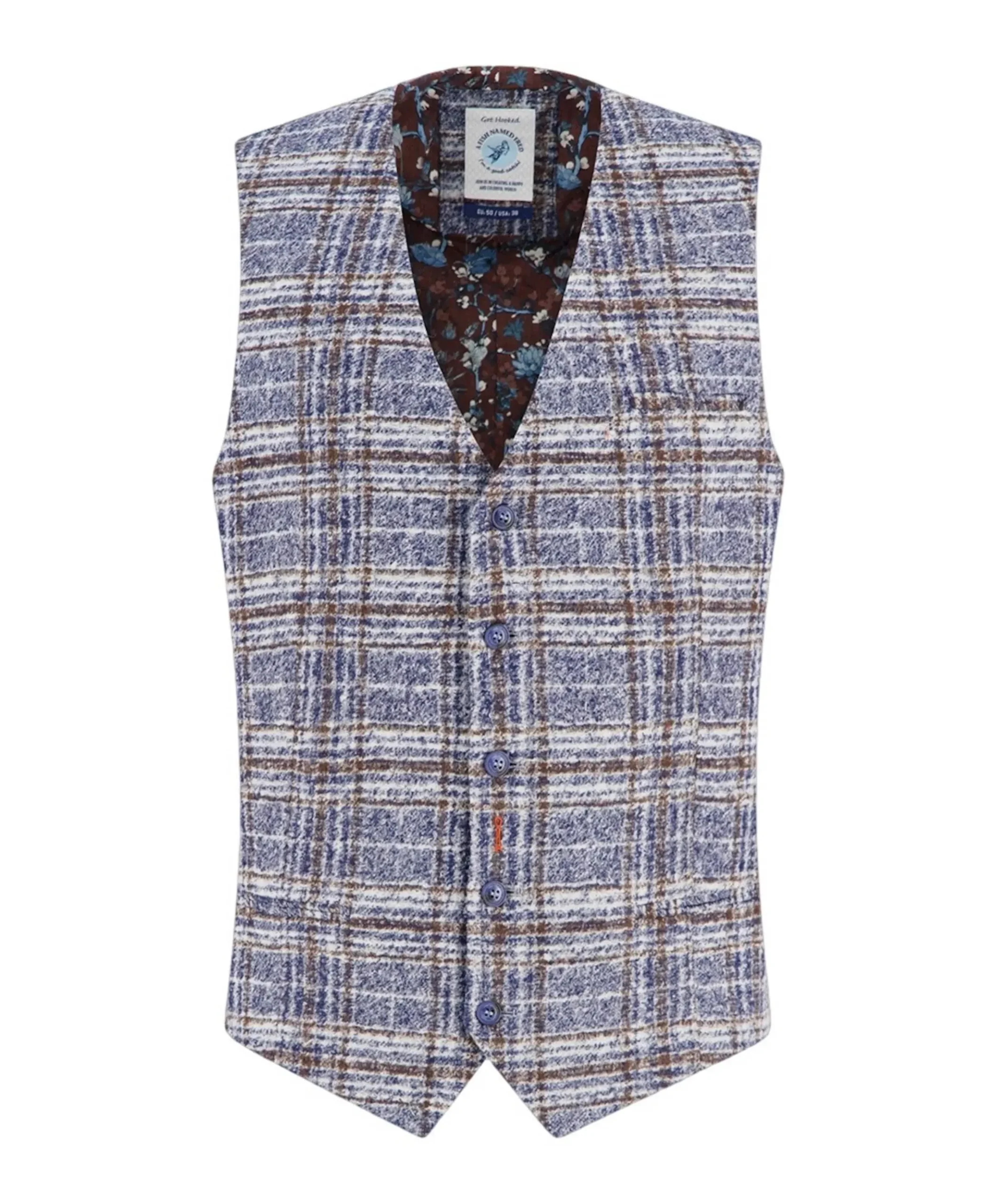Heren gilet blauw