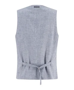 Heren gilet blauw