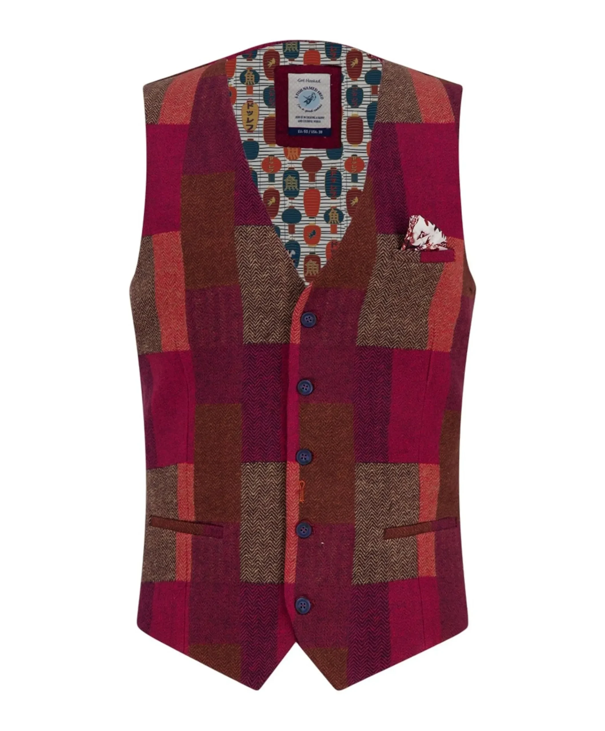 Heren gilet bordeaux