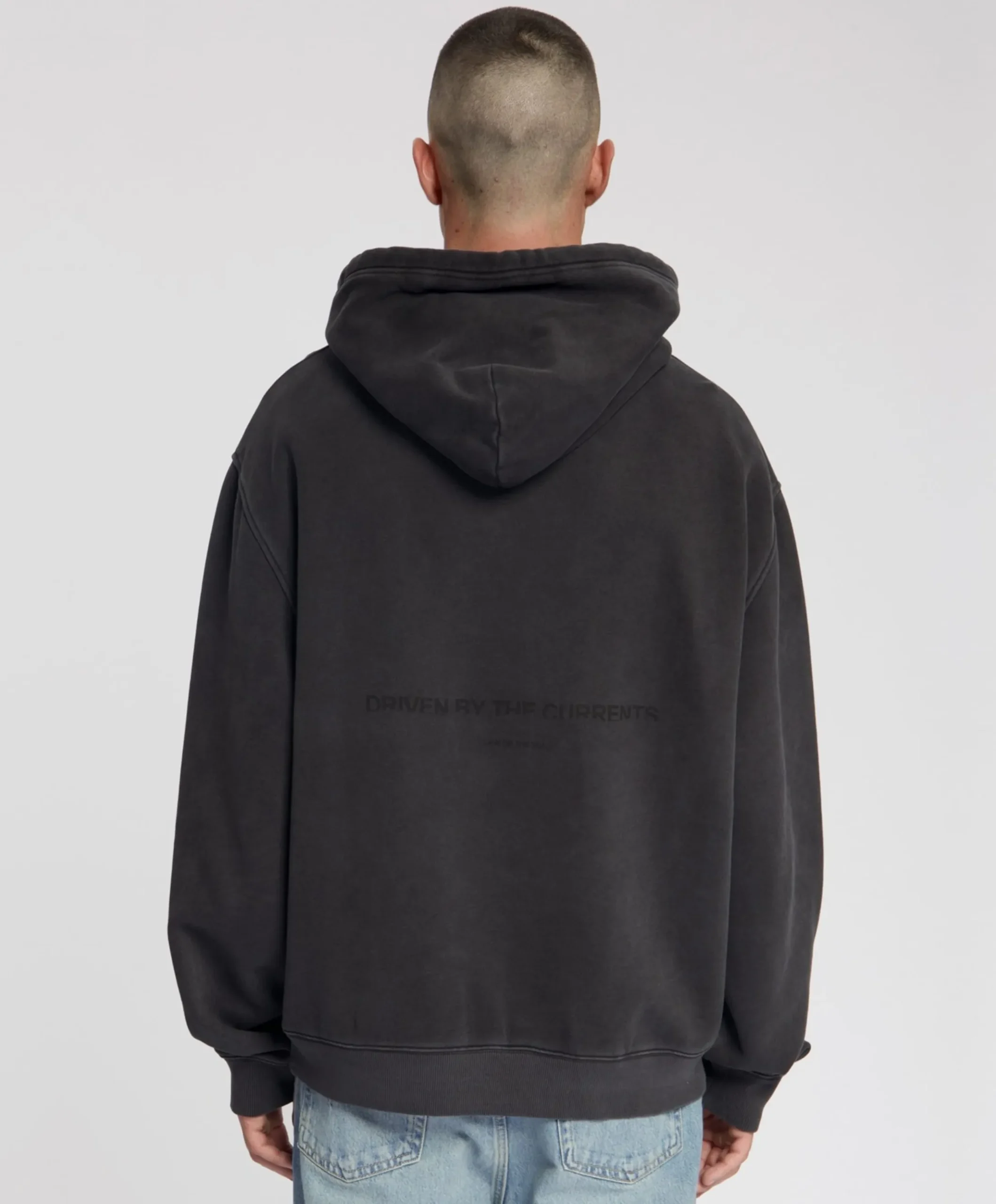 Heren hoodie grijs