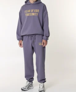 Heren hoodie paars