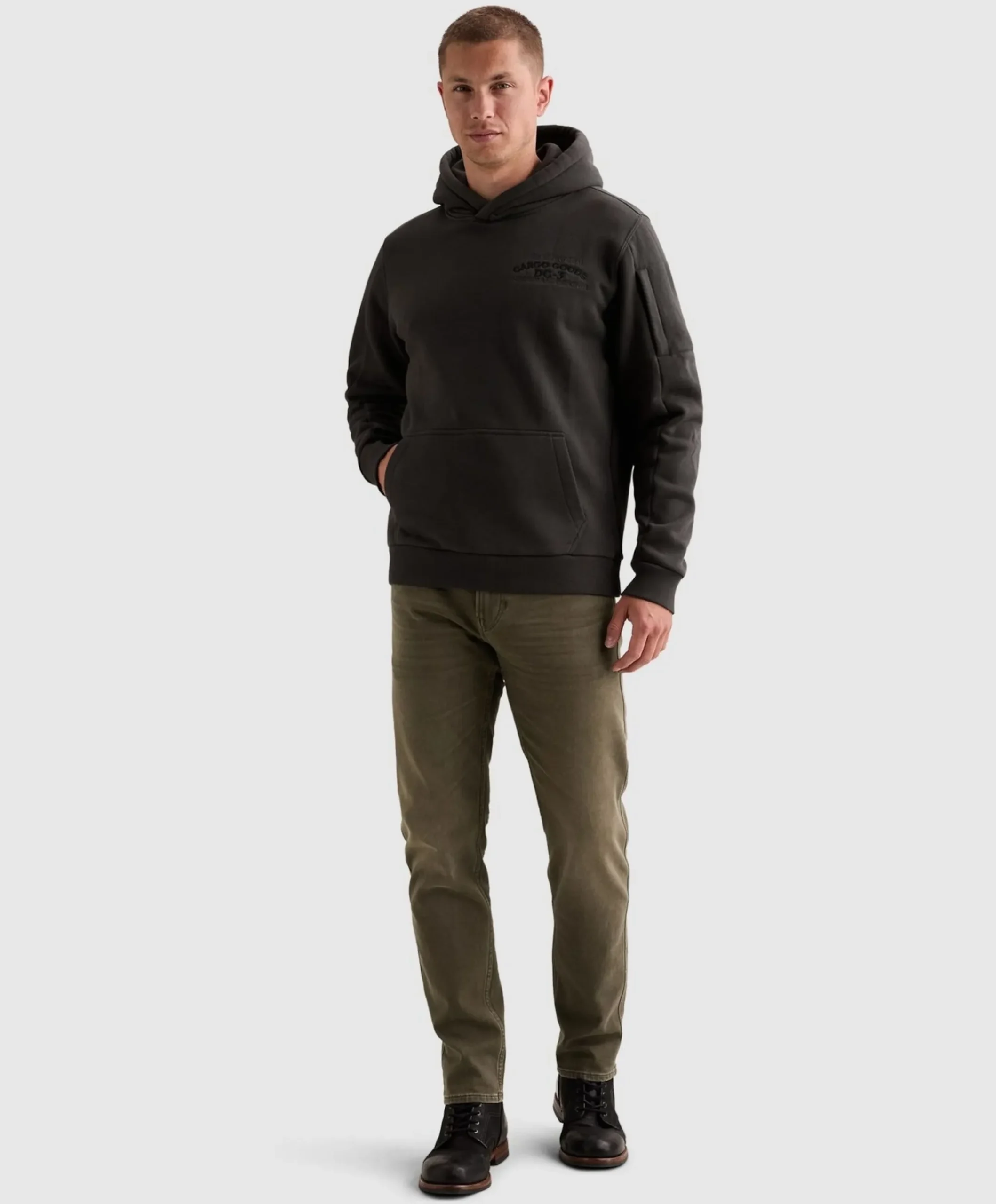 Heren hoodie zwart