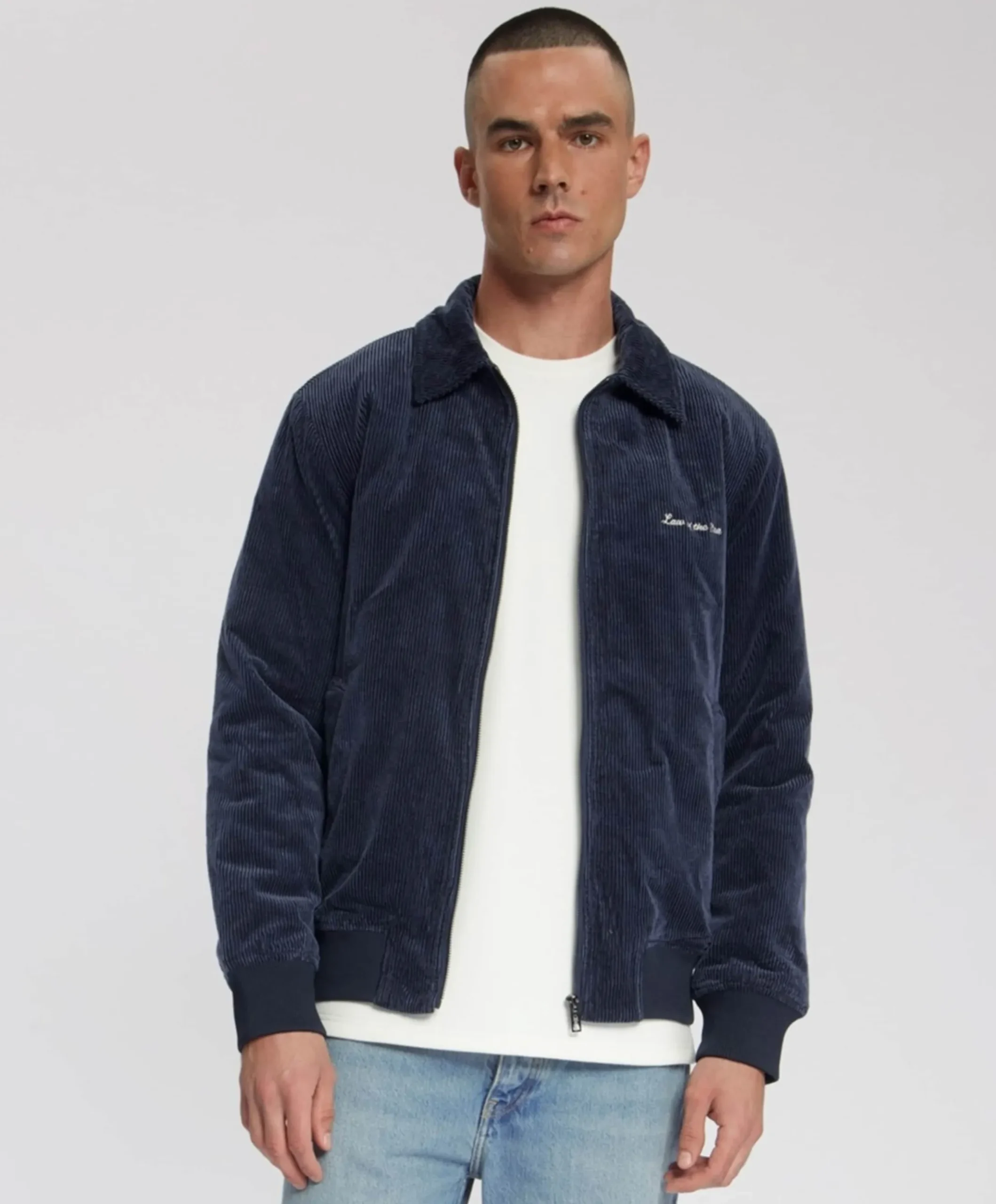 Heren jas blauw