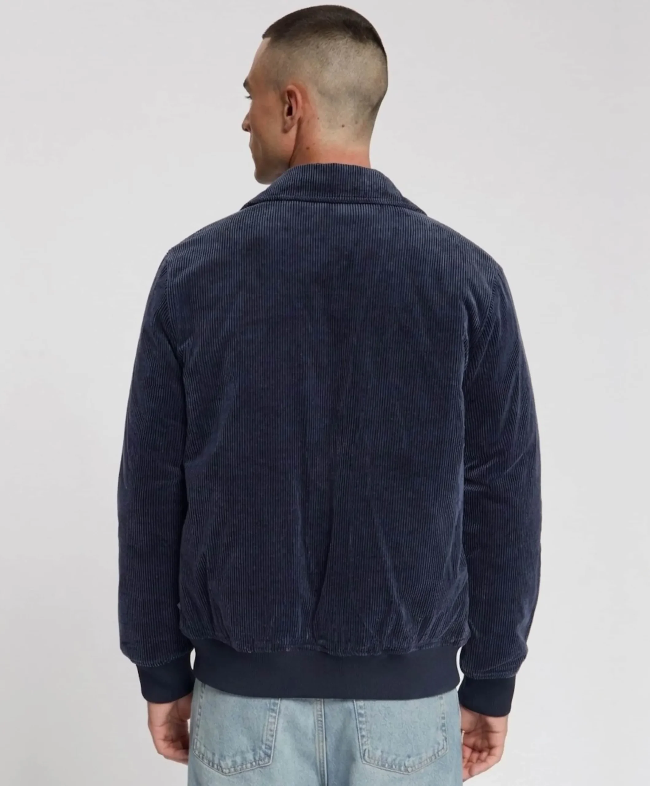 Heren jas blauw