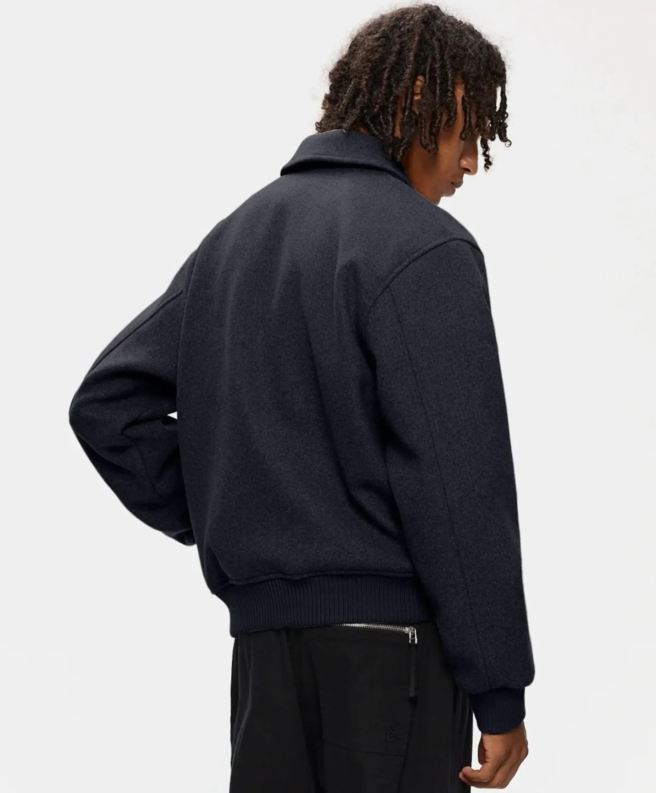 Heren jas blauw