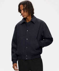 Heren jas blauw