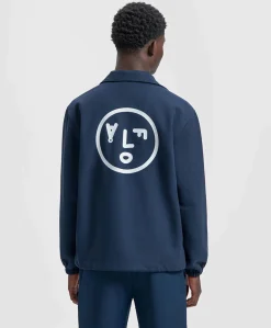 Heren jas blauw
