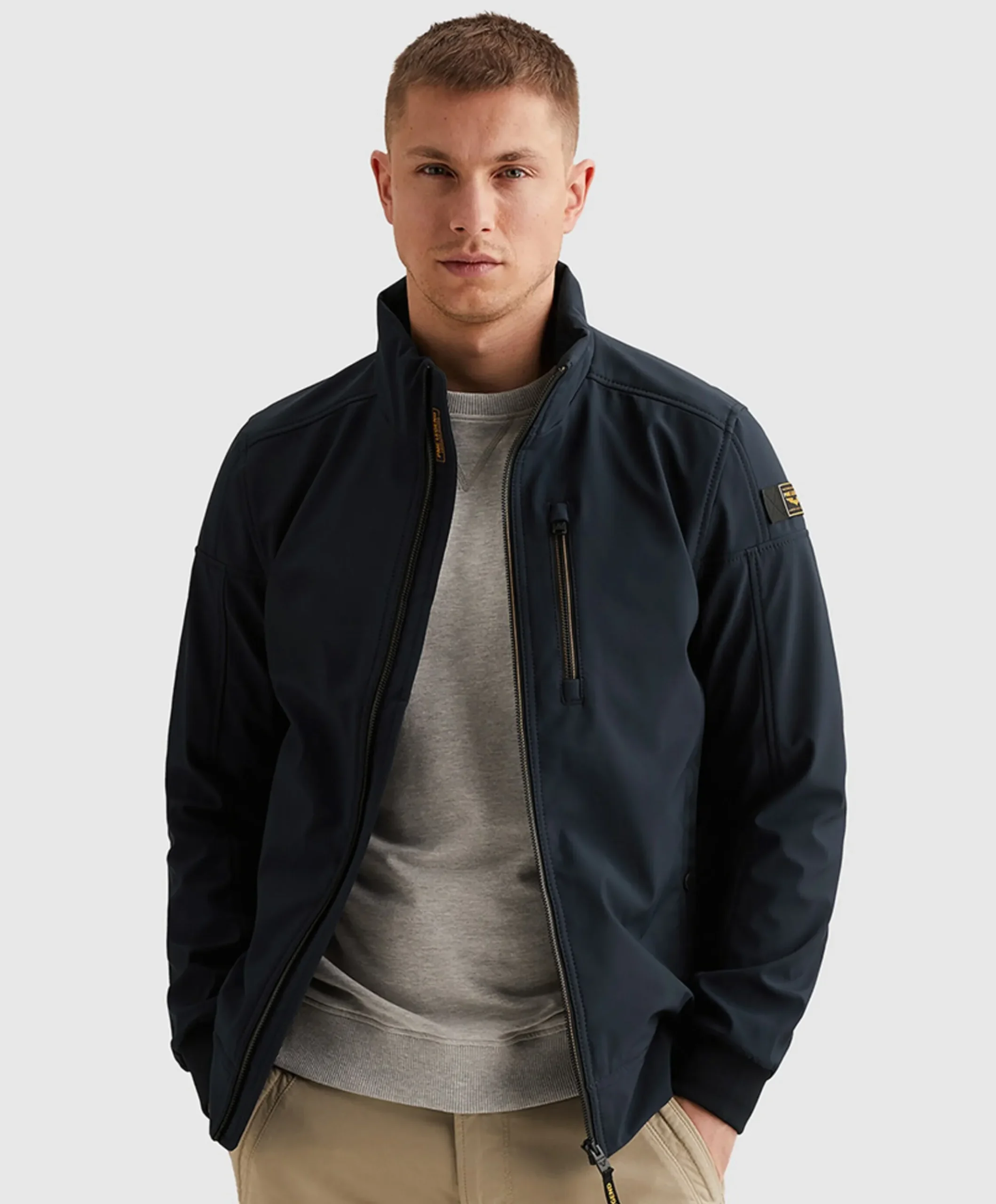 Heren jas blauw