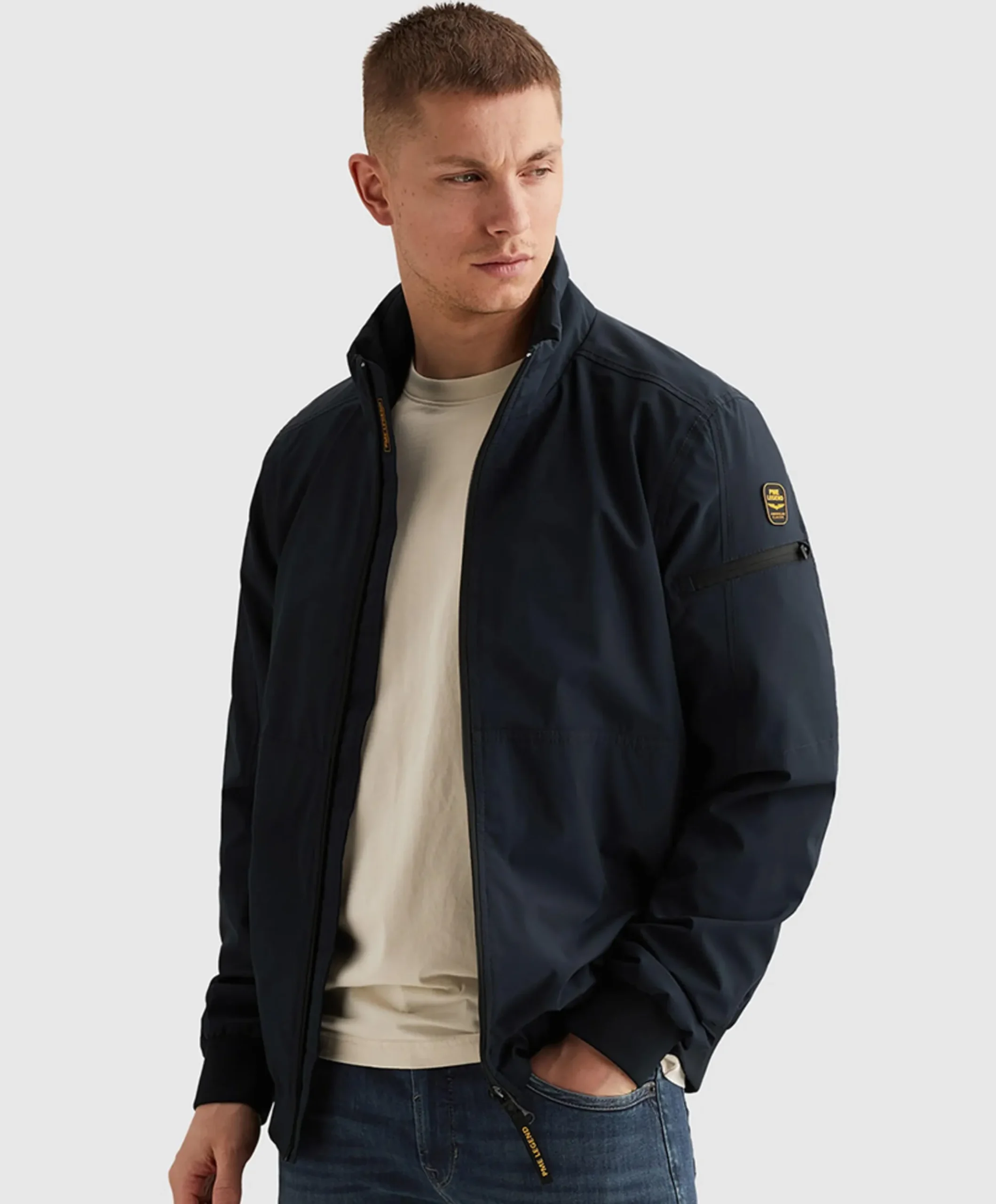 Heren jas blauw