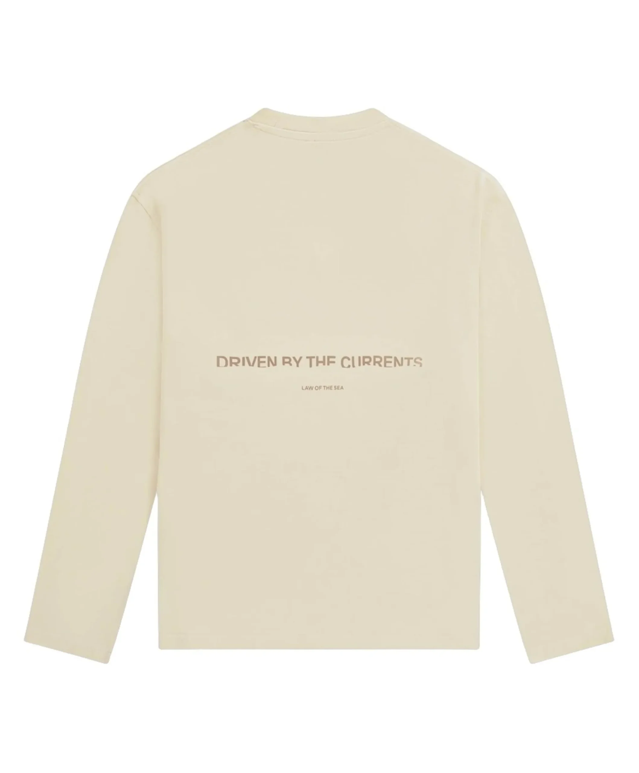 Heren longsleeve beige
