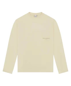 Heren longsleeve beige