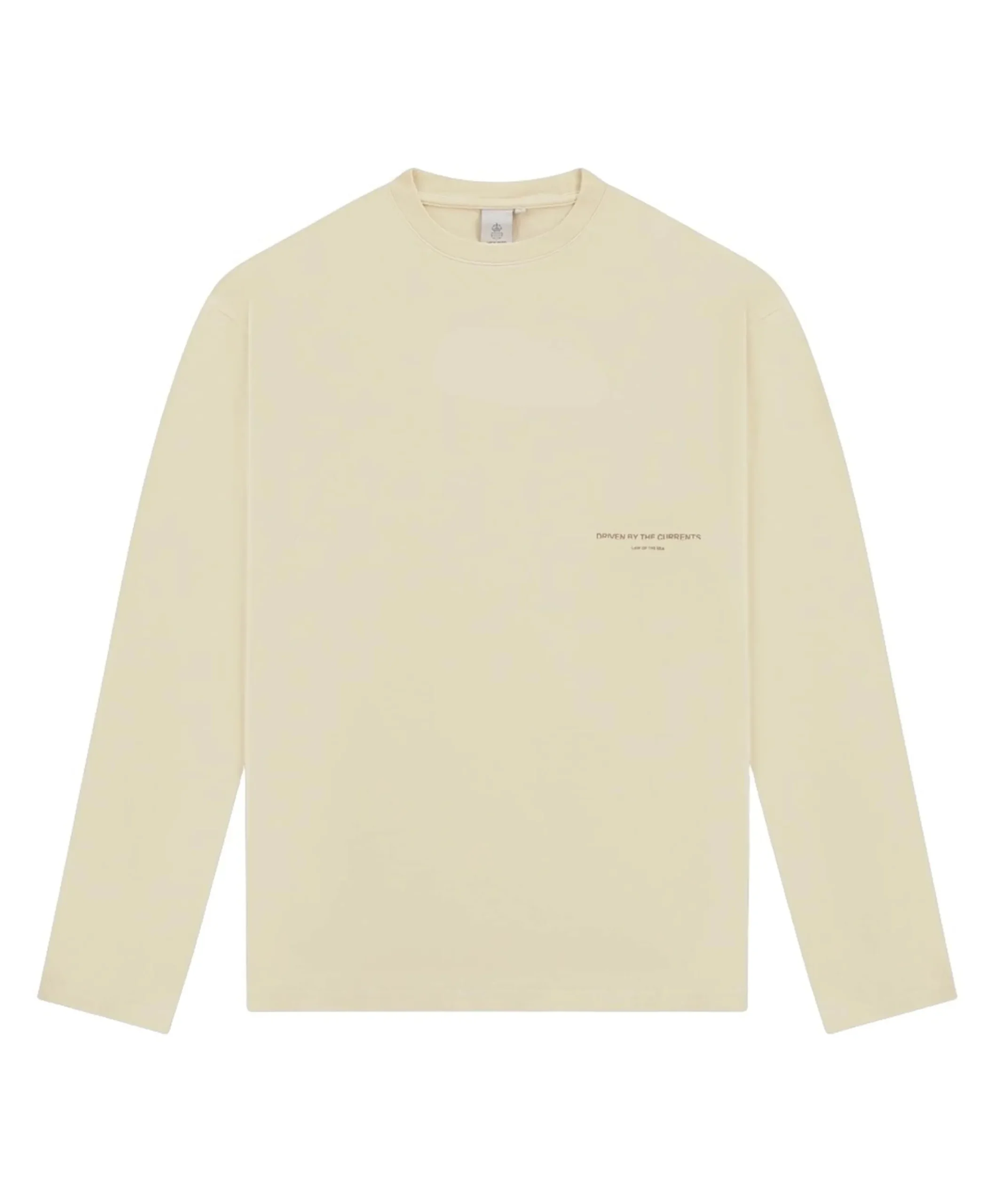 Heren longsleeve beige