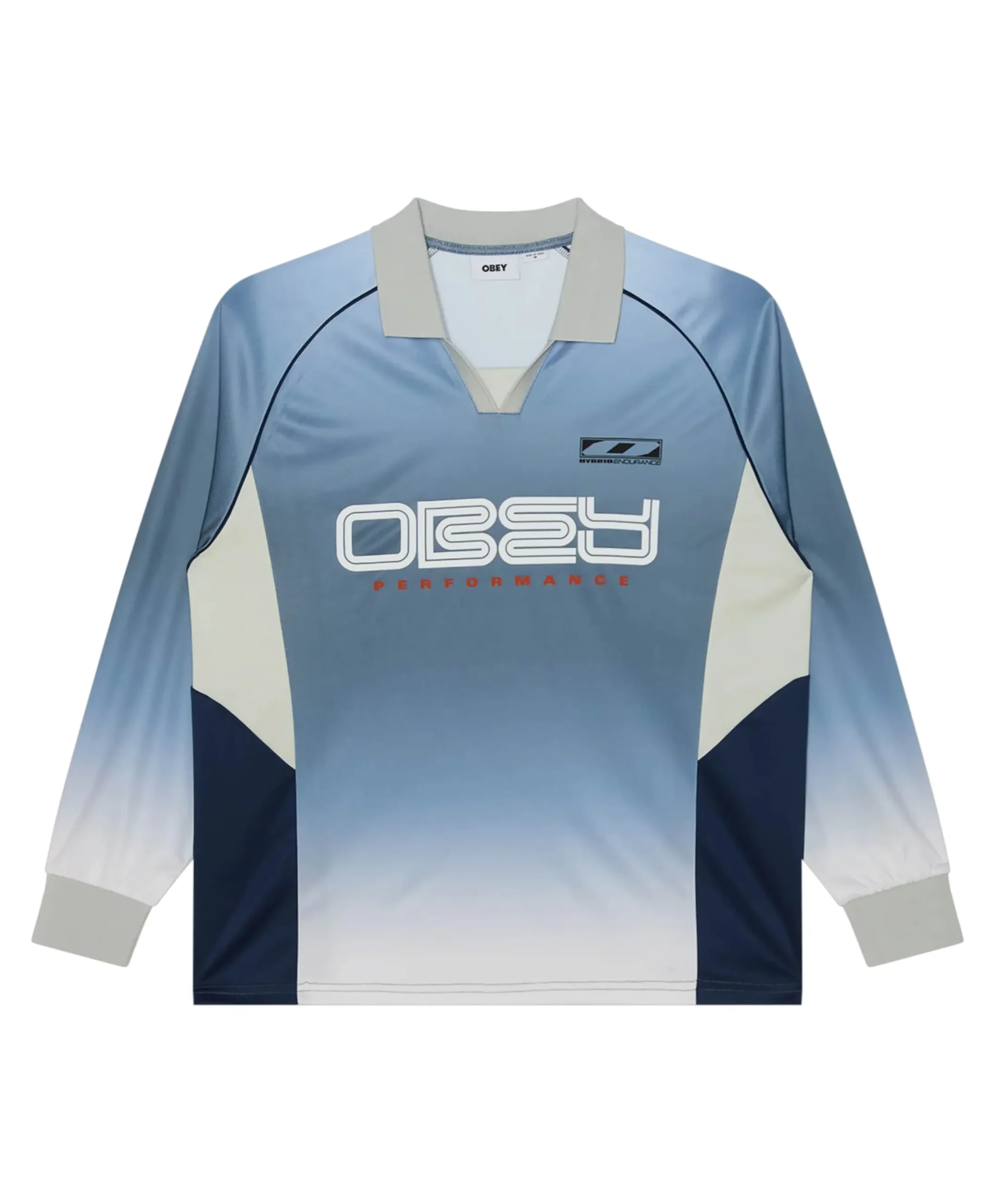 Heren longsleeve blauw
