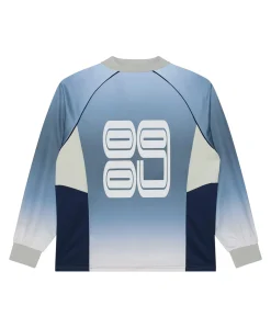 Heren longsleeve blauw